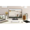 ASUS Marshmallow KW100 bezvadu Bluetooth QWERTZ tastatūra bēšā, pelēkā, baltā krāsā