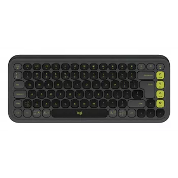 Logitech POP Icon Keys tastatūra, universāla Bluetooth, QWERTY US International, grafīta zaļa