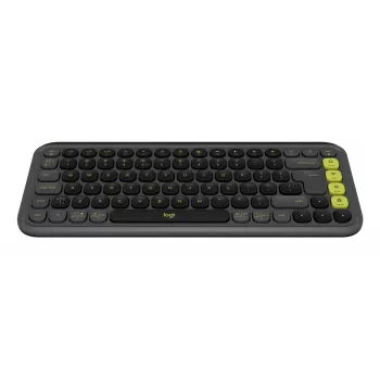 Logitech POP Icon Keys tastatūra, universāla Bluetooth, QWERTY US International, grafīta zaļa