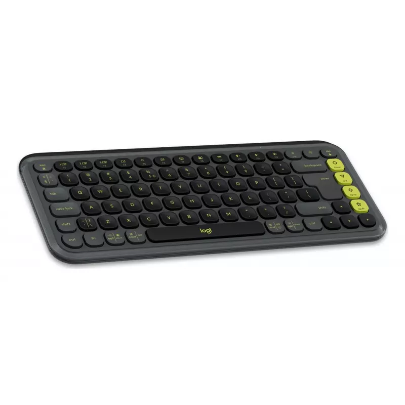 Logitech POP Icon Keys tastatūra, universāla Bluetooth, QWERTY US International, grafīta zaļa