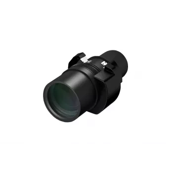 Projektora objektīvs Epson ELPLM11 vidēja metiena 1.0–1.5x tālummaiņa, 80.6–121.1 mm fokusa diapazons, F1.8–2.4 apertūra — paredzēts G7000/L1000 sērijai