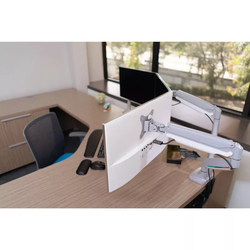 Kensington SmartFit One-Touch augstumā regulējams dubultais monitora statīvs