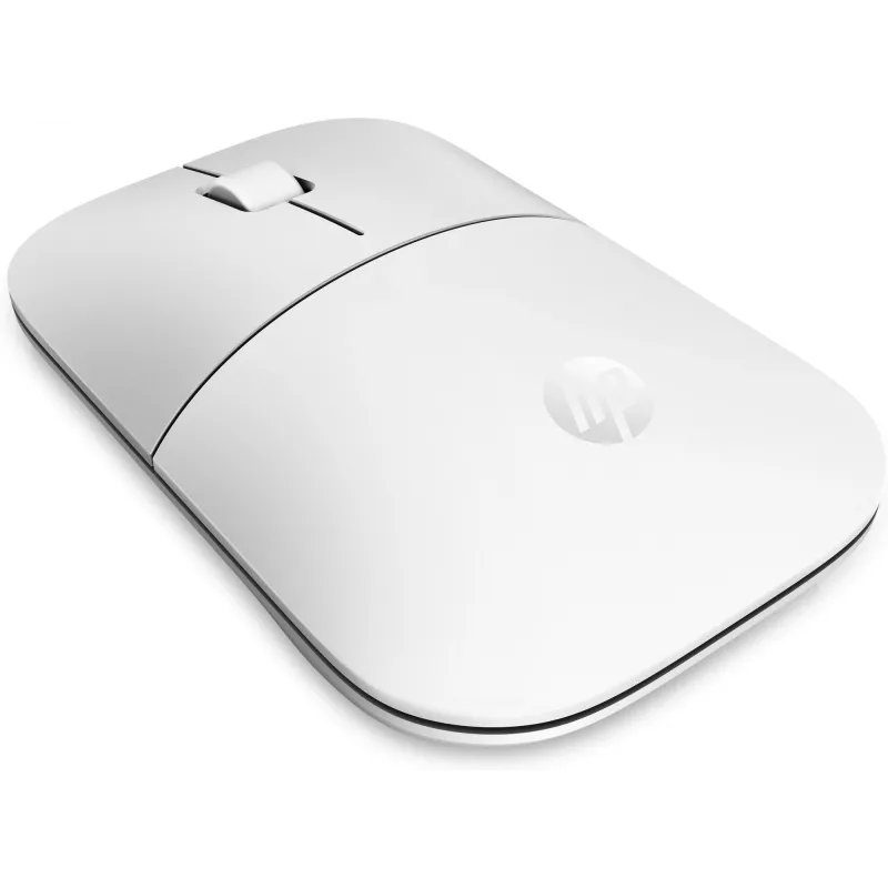 HP Z3700 Keramikas balta bezvadu pele, abpusēja, optiskā, RF bezvadu, 1200 DPI, sudraba, balta