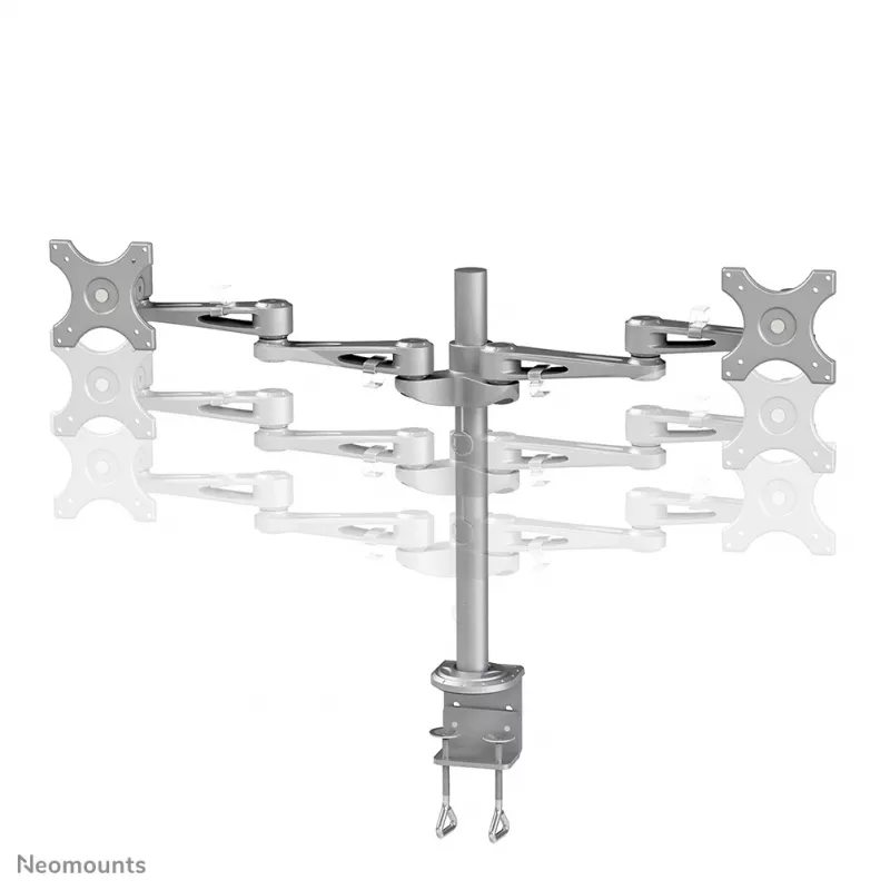 Neomounts FPMA-D935D Monitora roka 14-27 collas, Skava, 6 kg, 35,6 cm (14 collas), 68,6 cm (27 collas), 100 x 100 mm, Sudraba
