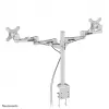 Neomounts FPMA-D935D Monitora roka 14-27 collas, Skava, 6 kg, 35,6 cm (14 collas), 68,6 cm (27 collas), 100 x 100 mm, Sudraba
