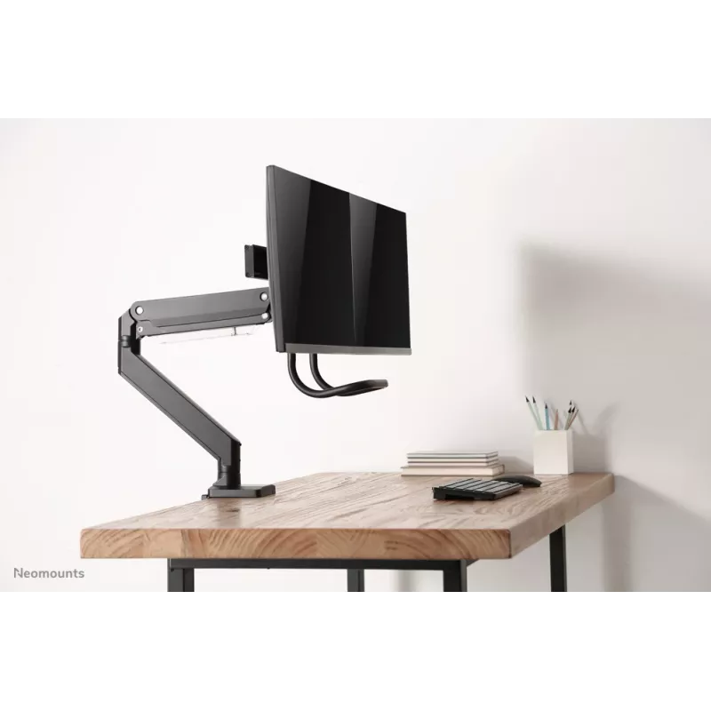 Neomounts NM-D775DXBLACK Monitora roka 10-32 collas - gāzes atspere - Topfix - 180°-stop