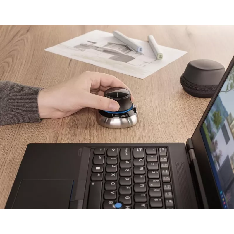 Pele 3Dconnexion SpaceMouse Office RF bezvadu + Bluetooth + USB Type-A