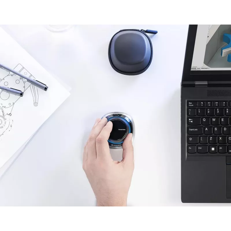 Pele 3Dconnexion SpaceMouse Office RF bezvadu + Bluetooth + USB Type-A