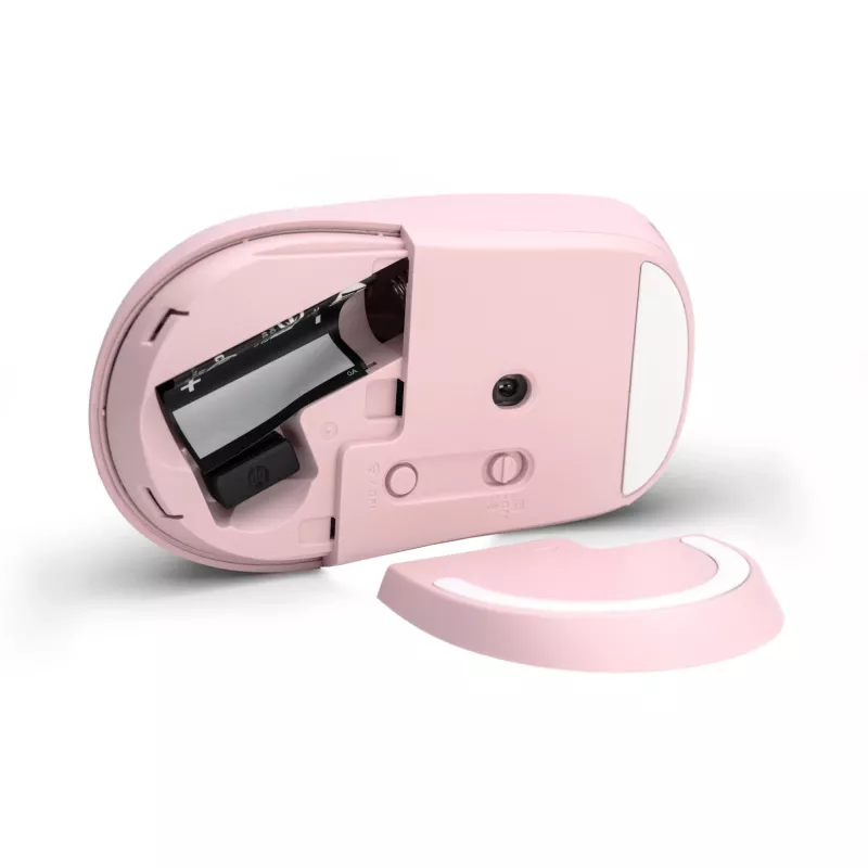 HP 400 Quiet Pink bezvadu pele, abpusēja, RF bezvadu + Bluetooth, 6000 DPI, rozā