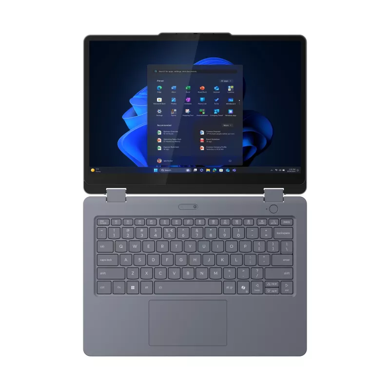 Lenovo 13w 2-in-1 Gen 3 Intel Core 5 120U Hybrid (2-in-1) 33,8 cm (13,3 collas) Skārienjutīgs WUXGA 16 GB DDR5-SDRAM 512 GB SSD Wi-Fi 6E (802.11ax) Windows 11 Pro Vācu pelēks