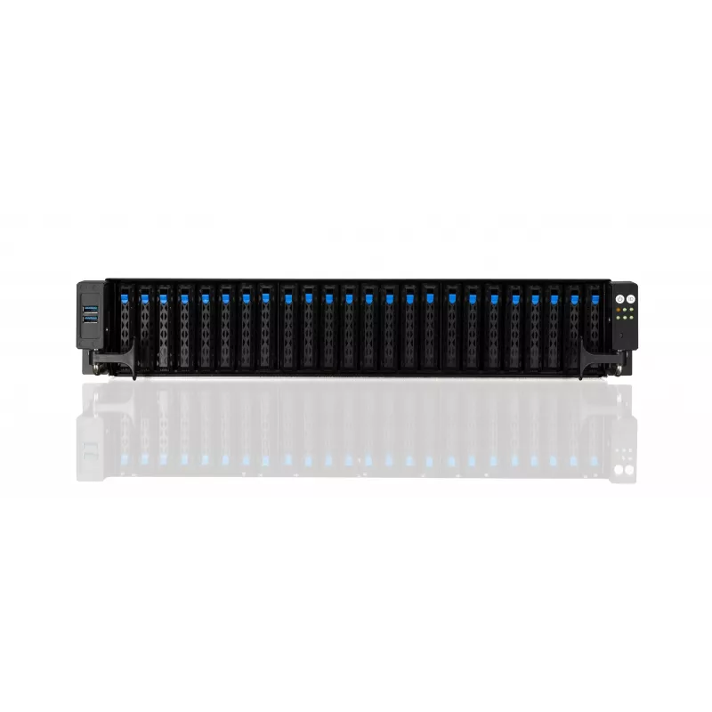 ASUS RS720A-E11-RS24U 2U statnī montējams barebone serveris, sudraba krāsā