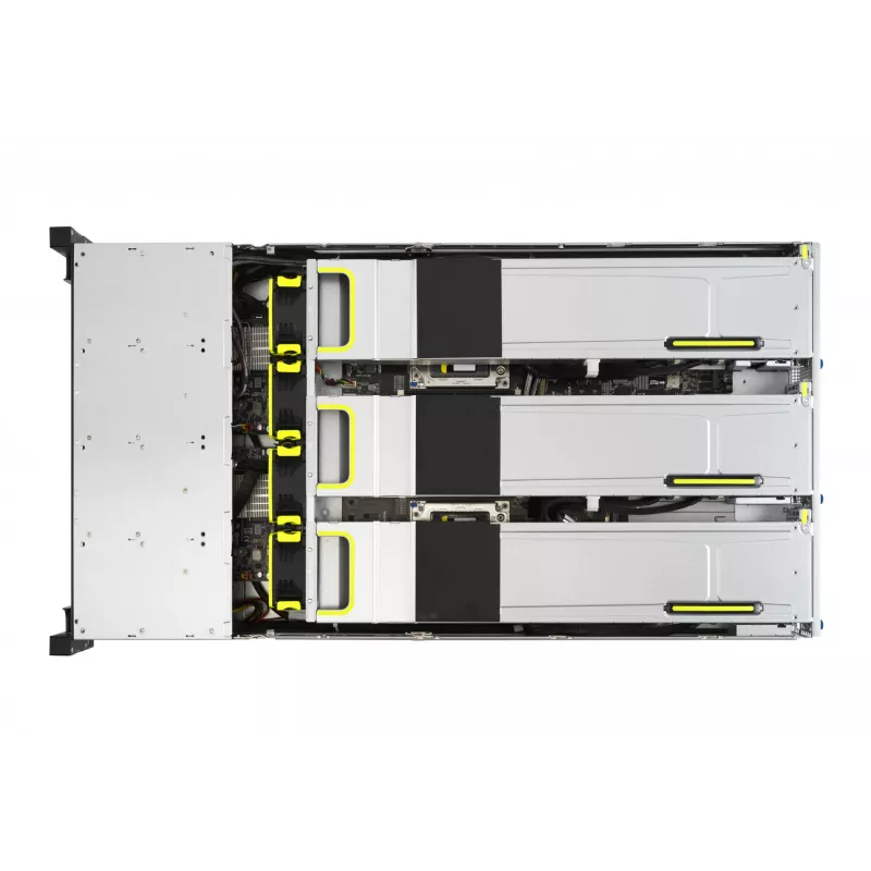 ASUS RS720A-E11-RS24U 2U statnī montējams barebone serveris, sudraba krāsā