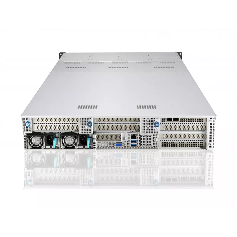 ASUS RS720A-E11-RS24U 2U statnī montējams barebone serveris, sudraba krāsā