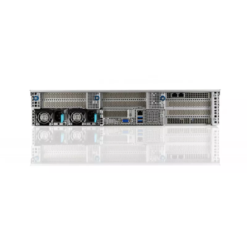 ASUS RS720A-E11-RS24U 2U statnī montējams barebone serveris, sudraba krāsā