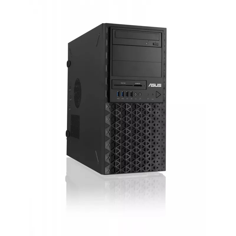 Tower datora korpuss ASUS TS100-E11-PI4 Melns ar Intel C256 mikroshēmojumu, LGA1200 atbalstu, 300W barošanas bloku