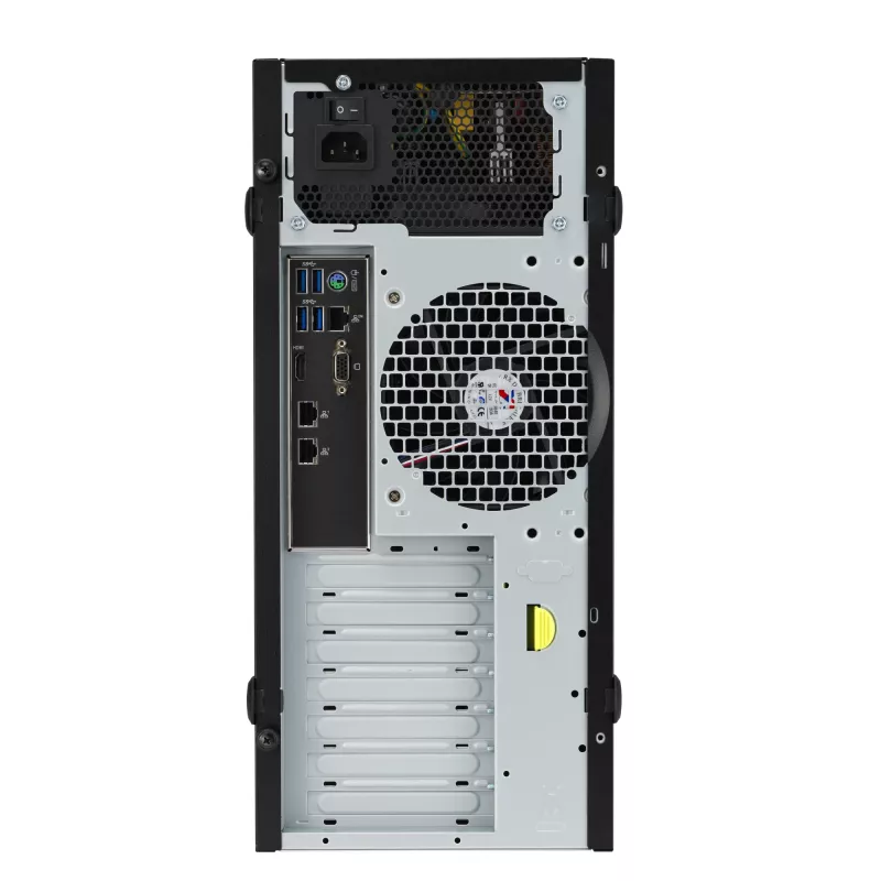 Tower datora korpuss ASUS TS100-E11-PI4 Melns ar Intel C256 mikroshēmojumu, LGA1200 atbalstu, 300W barošanas bloku