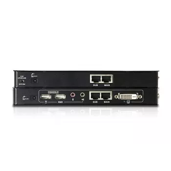 ATEN USB DVI KVM pagarinātājs ar audio un RS-232 (60 m), raidītājs un uztvērējs, vadu, 60 m, Cat5, Cat5e, 1920 x 1200 pikseļi, 1920 x 1200, 1024 x 768