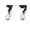 DIGITUS UAE savienojuma kabelis, RJ10 2.00m, CU, 4x7x0,12mm, neekranēts, M/M, plakanais kabelis, spirālveida, melns