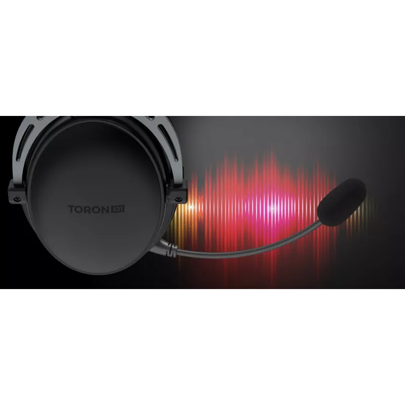 Vadu binurālas spēļu austiņas Genesis Toron 531 — apkārtauss, 32 Ω, 20–20000 Hz, 1 m kabelis