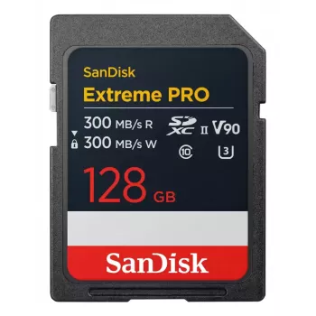 Flash atmiņa SanDisk Extreme PRO 128 GB SDXC UHS-II Modelis SDSDXDM-128G-GN4IN
