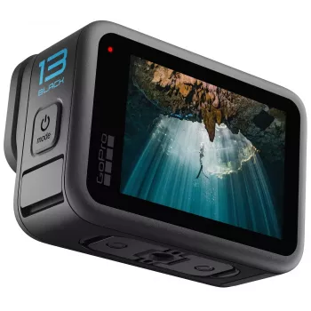 Action kamera GoPro HERO13 Black Bundle — 5.3K Ultra HD, 27.6 MP CMOS, 240 kadri/s, 2,27 collu LCD, 2x digitālais tālummaiņa, stereo WAV audio