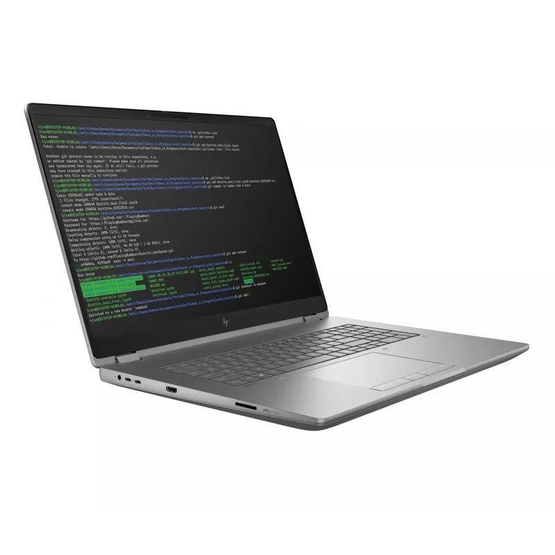 HP ZBook Fury G1i Intel Core Ultra 7 45,7 cm (18 collu) WQXGA 32 GB DDR5-SDRAM Wi-Fi 7 (802.11be) Windows 11 Pro AI darbstacija, AI dators