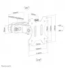 Neomounts FL40-430BL11 televizora staba stiprinājums 17-32 collas - diam. 28-60 mm