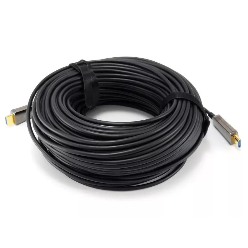 Equip HDMI 2.0 aktīvais optiskais kabelis AM/AM, 50m, 4K/60Hz, 50 m, HDMI Type A (Standard), HDMI Type A (Standard), 3D, melns