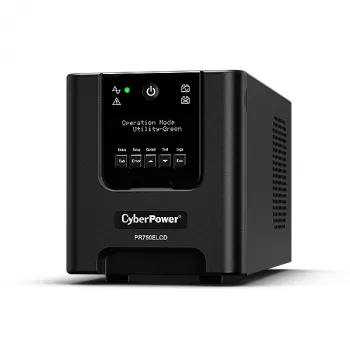 CyberPower PR750ELCD nepārtrauktās barošanas avots (UPS) Line-Interactive 0.75 kVA 675 W 6 AC kontaktligzdas