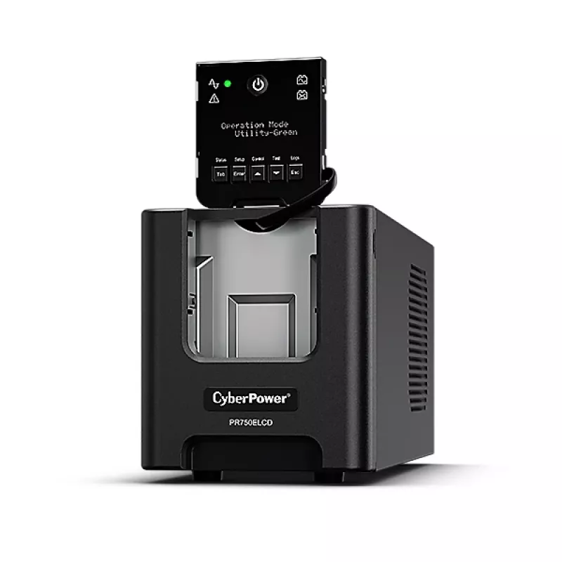 CyberPower PR750ELCD nepārtrauktās barošanas avots (UPS) Line-Interactive 0.75 kVA 675 W 6 AC kontaktligzdas
