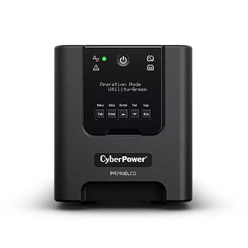 CyberPower PR750ELCD nepārtrauktās barošanas avots (UPS) Line-Interactive 0.75 kVA 675 W 6 AC kontaktligzdas
