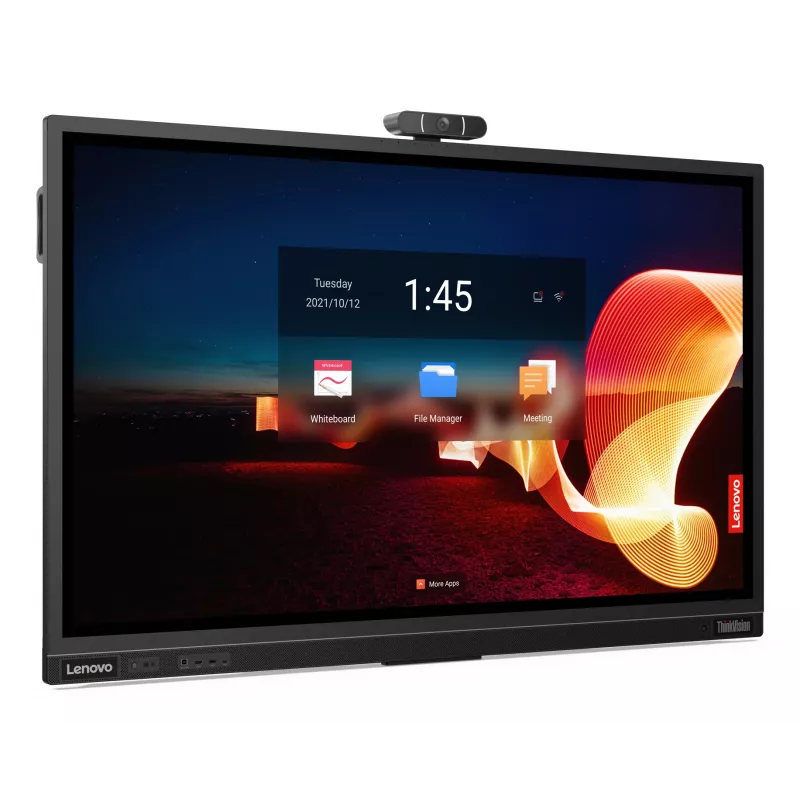 Lenovo ThinkVision T65 datora monitors 165,1 cm (65 colli) 3840 x 2160 pikseļi 4K Ultra HD LED Skārienekrāns Melns