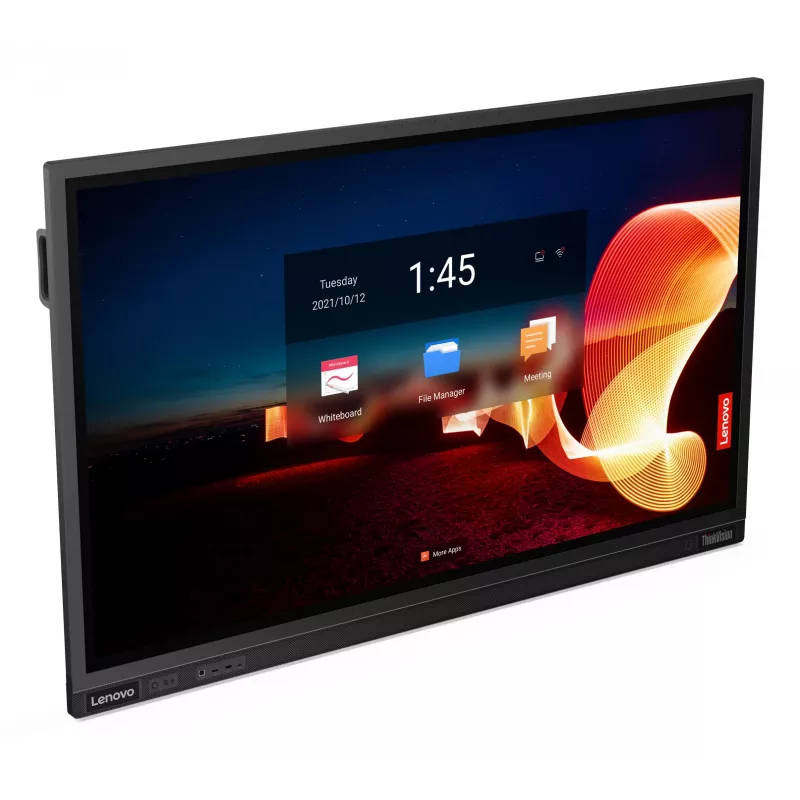 Lenovo ThinkVision T65 datora monitors 165,1 cm (65 colli) 3840 x 2160 pikseļi 4K Ultra HD LED Skārienekrāns Melns