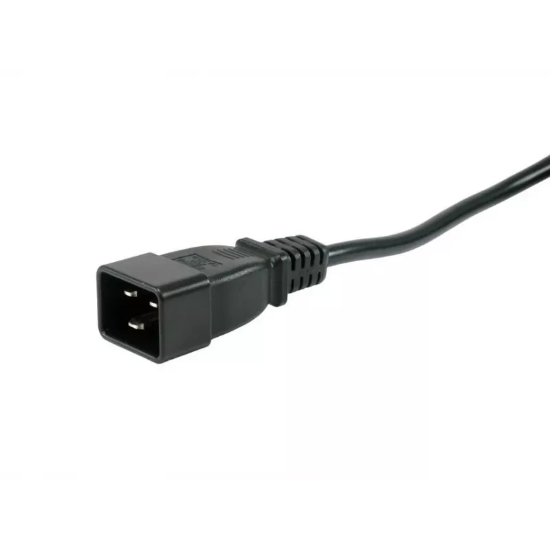 Equip 333319 barošanas sadales bloks (PDU) 6 maiņstrāvas kontaktligzdas 1U melns