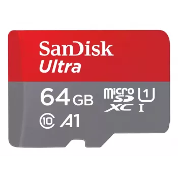 WESTERN DIGITAL SanDisk Ultra micro SDXC 64GB plus SD Adapter 140MB/s A1 Class 10 UHS-I - 2pk