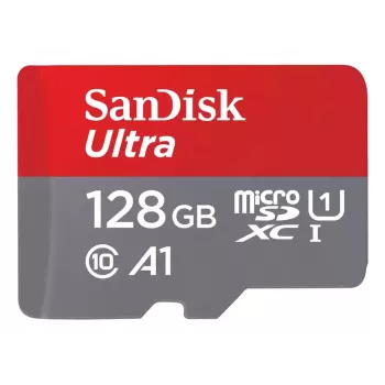 WESTERN DIGITAL SanDisk Ultra micro SDXC 128GB plus SD Adapter 140MB/s A1 Class 10 UHS-I - 2 gab.