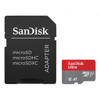 WESTERN DIGITAL SanDisk Ultra micro SDXC 128GB plus SD Adapter 140MB/s A1 Class 10 UHS-I - 2 gab.