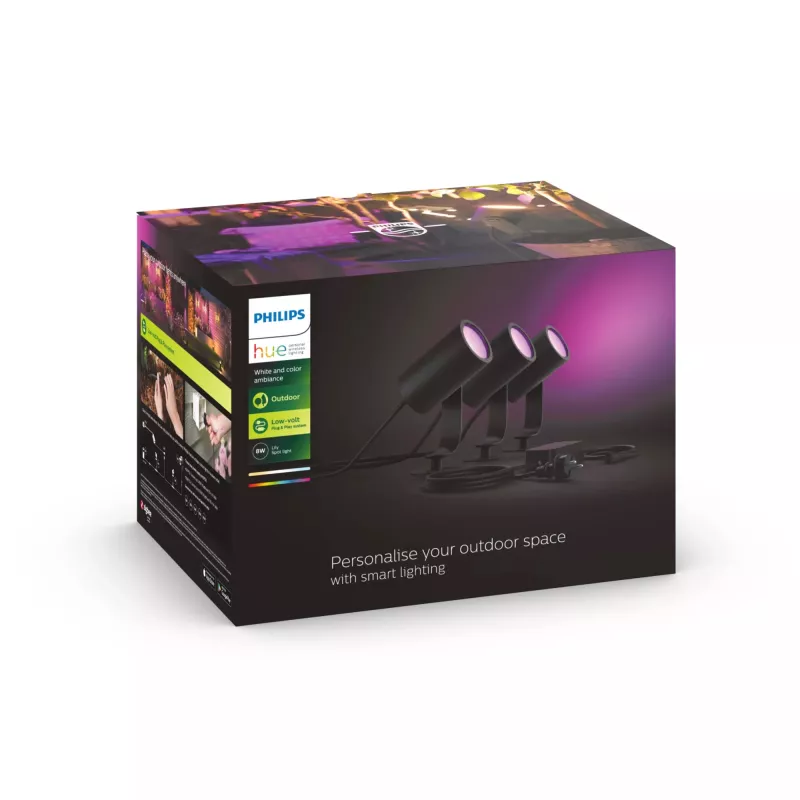 Piekares gaisma Philips Hue White and colour ambience Lily Outdoor spot light 1741430P7
