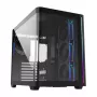 FSP M580-BP Plus korpuss Midi Tower mITX, mATX Melns ARGB, Midi Tower, PC, Melns, ATX, micro ATX, Mini-ITX, Stikls, SPCC, 16 cm