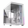 FSP M580-WP Plus korpuss Midi Tower mITX, mATX balts ARGB, Midi Tower, PC, balts, ATX, micro ATX, Mini-ITX, stikls, SPCC, 16 cm