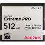 WESTERN DIGITAL SanDisk Extreme Pro Cfast 2.0 atmiņas karte 512 GB - lasīšanas ātrums 525 MB/s