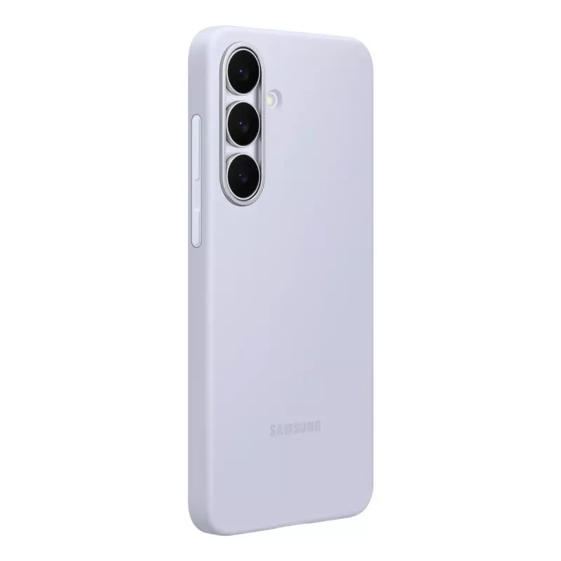 Silikona maciņš Samsung Galaxy S25 FE — Gaiši zils, 6,7 collu ekrānam, mikrošķiedras iekšpuse