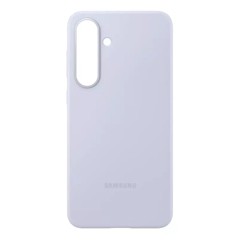 Silikona maciņš Samsung Galaxy S25 FE — Gaiši zils, 6,7 collu ekrānam, mikrošķiedras iekšpuse
