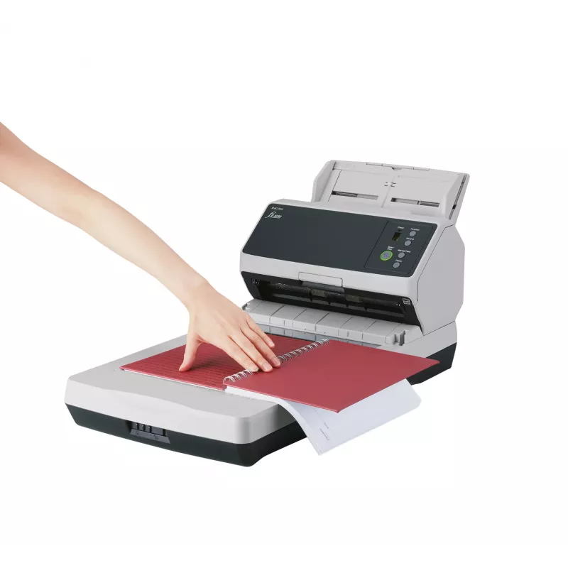 Ricoh fi-8250 ADF + Manuālā padeve skeneris 600 x 600 DPI A4 Melns, Pelēks