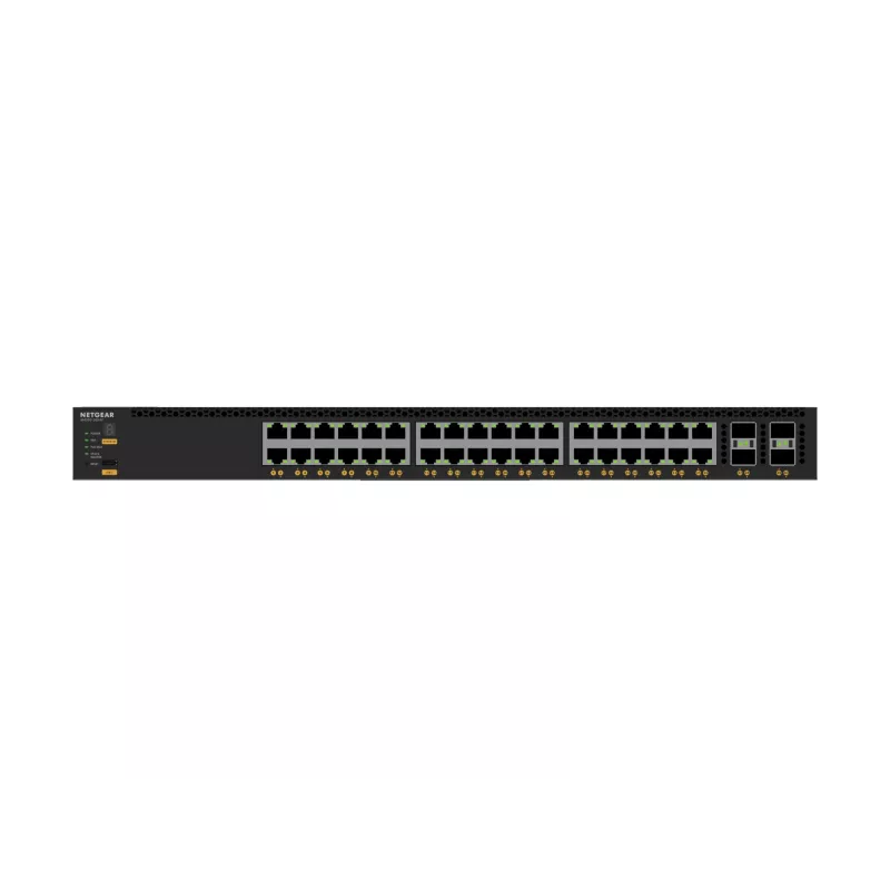 NETGEAR M4350-36X4V Pārvaldāms L3 10G Ethernet (100/1000/10000) Power over Ethernet (PoE) 1U Melns