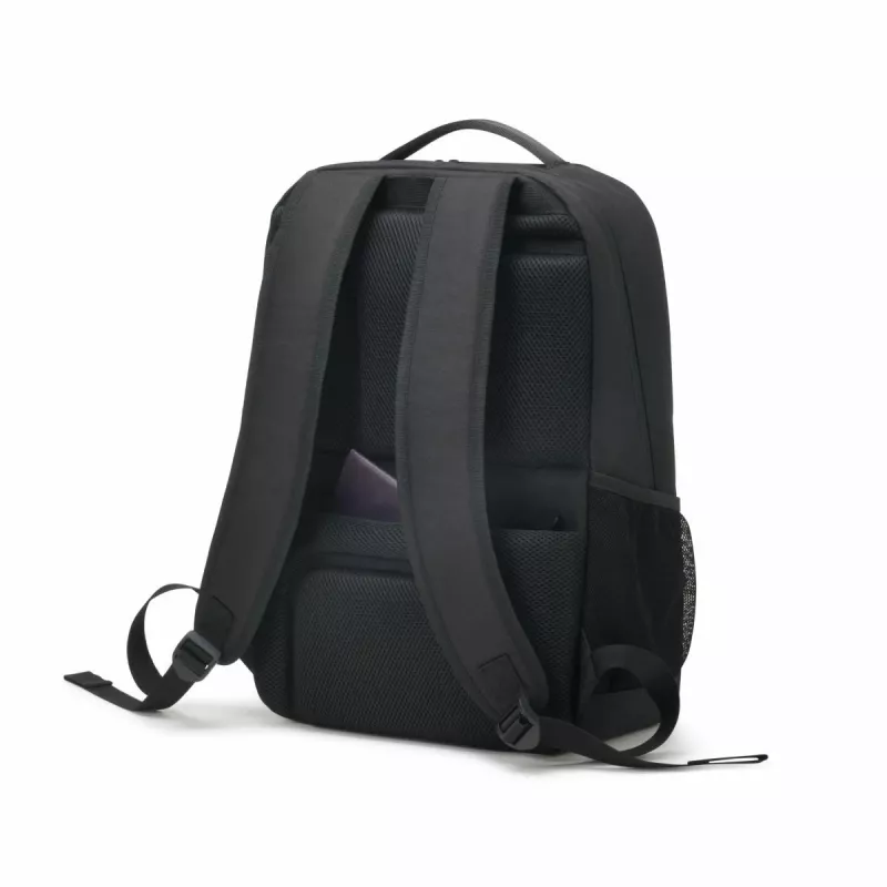 DICOTA Eco Backpack Plus Base - 13-15.6in piezīmjdatora soma - Melna / 300d Rpet Poliesters