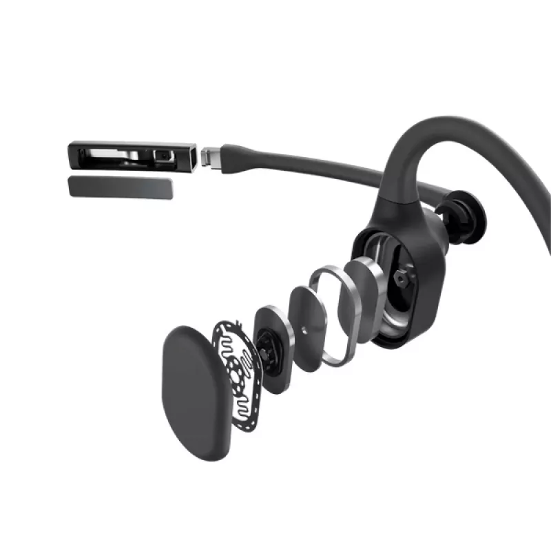 SHOKZ C110-AI-BK-EN austiņas/headset Bezvadu Austiņu āķis Birojs/zvanu centrs Bluetooth Melns