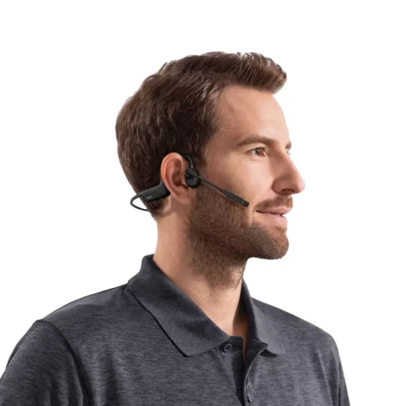 SHOKZ C110-AI-BK-EN austiņas/headset Bezvadu Austiņu āķis Birojs/zvanu centrs Bluetooth Melns