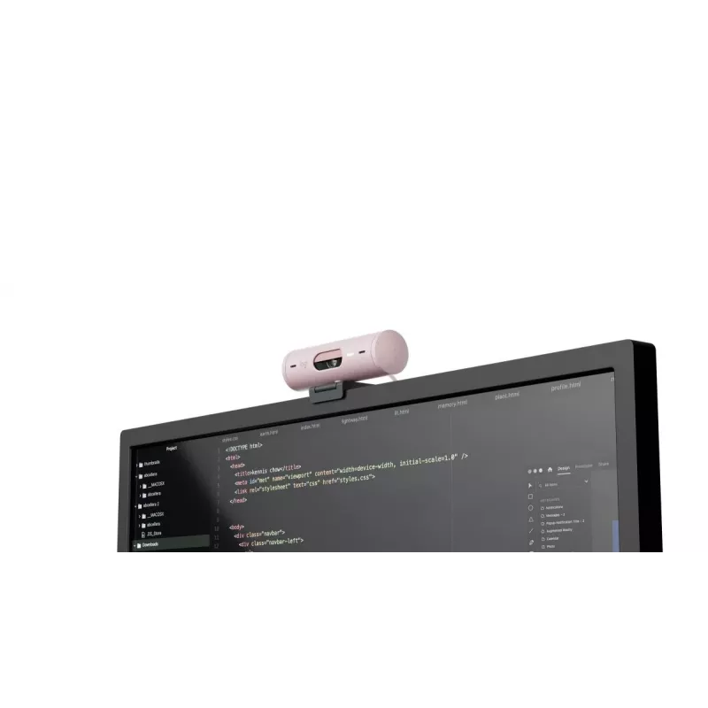 LOGITECH Brio 500 Full HD tīmekļa kamera, rožu krāsa