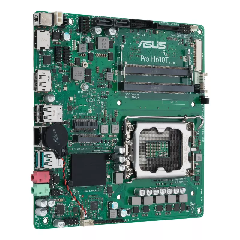 ASUS PRO H610T-CSM Intel H610 LGA 1700 Thin Mini ITX